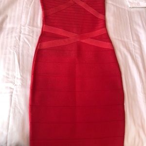 Bright coral dress!!